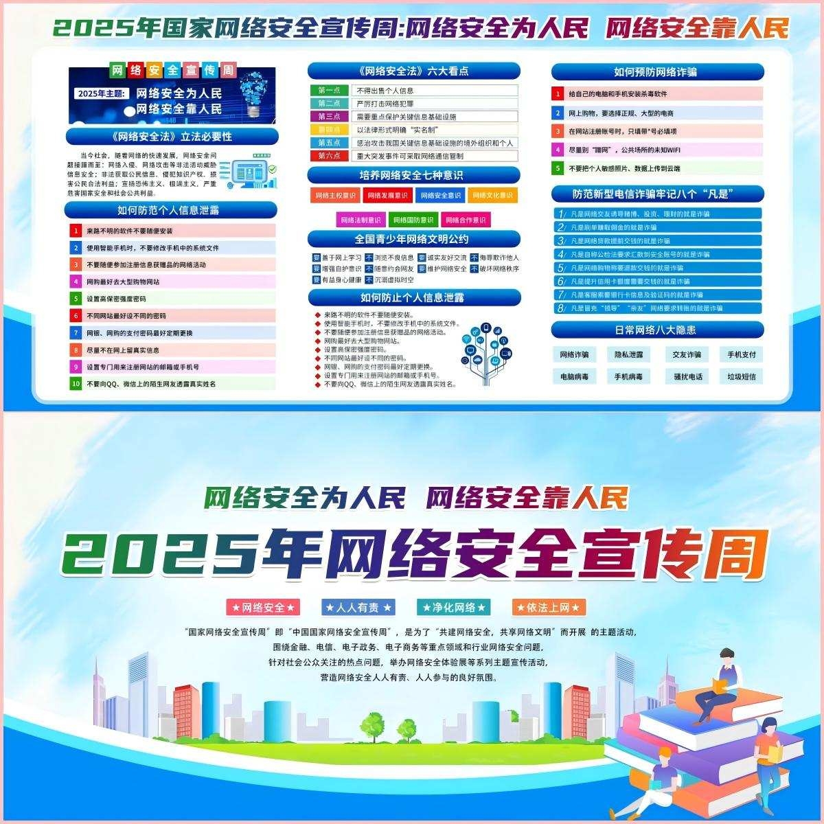 2025年国家网络安全宣传周展板宣传栏
