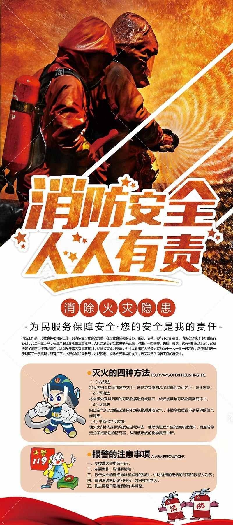 消防安全知识常识宣传展架易拉宝 (13)
