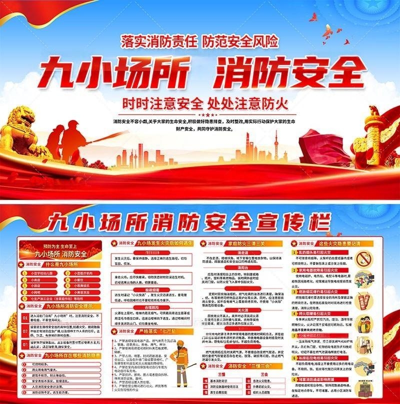 消防安全知识展板