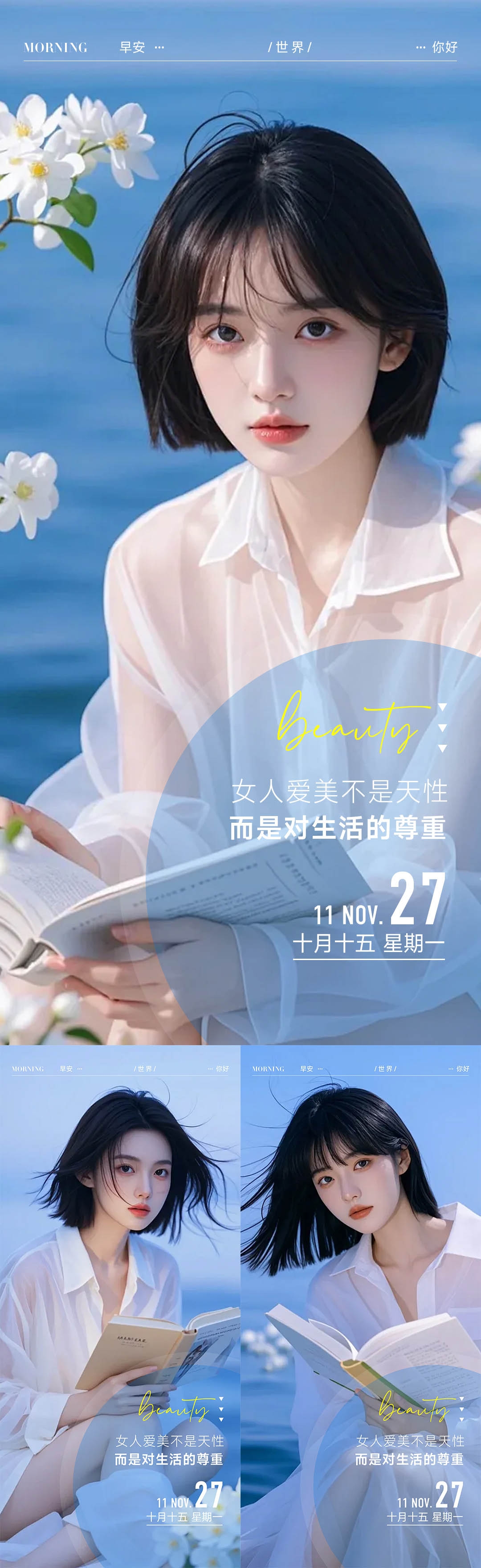 医美早安系列海报