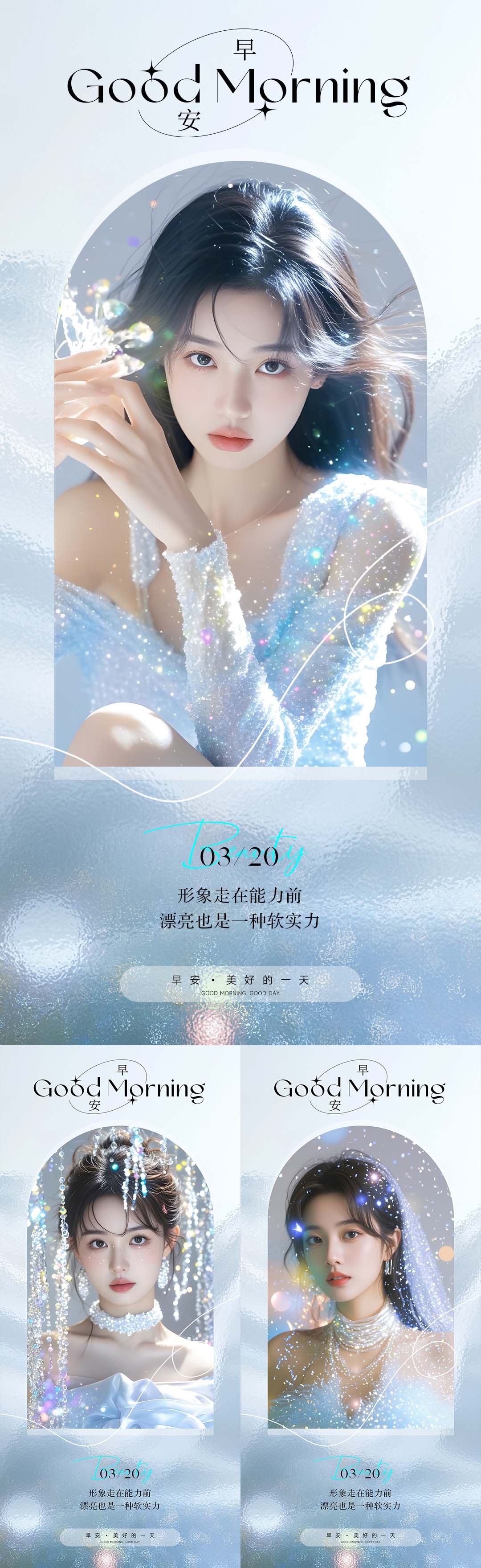 医美早安系列海报
