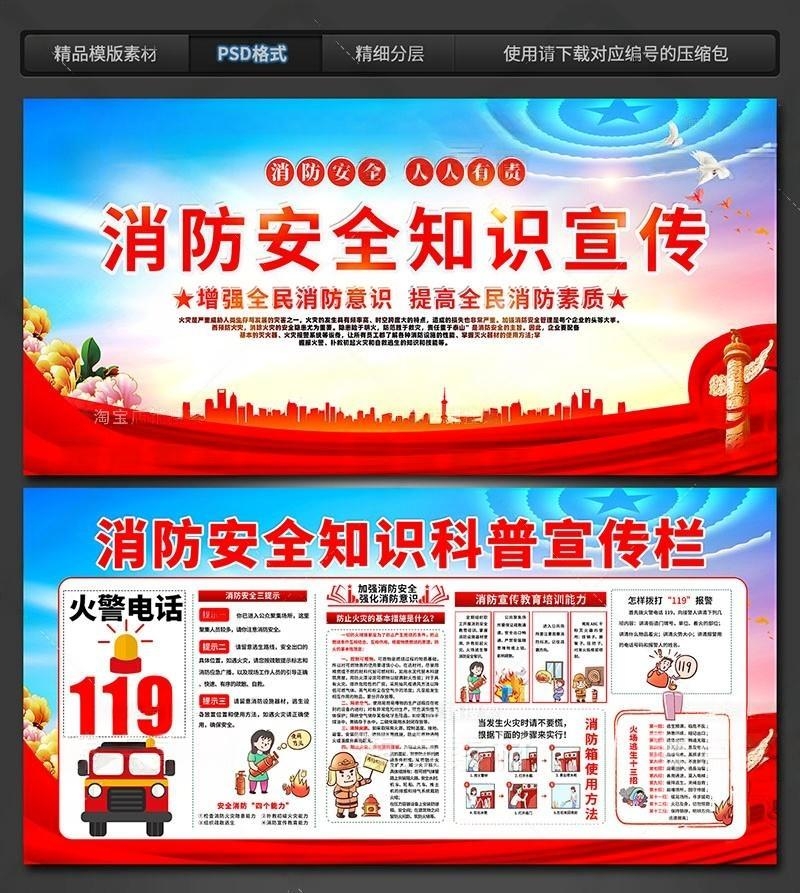 火灾消防安全知识教育宣传栏