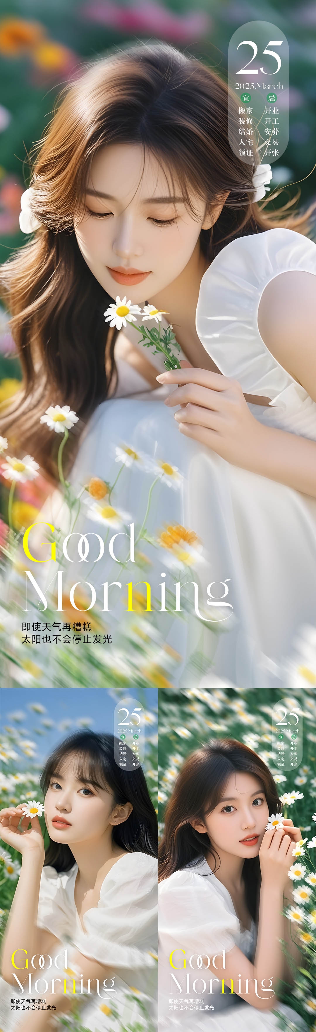 医美早安系列海报