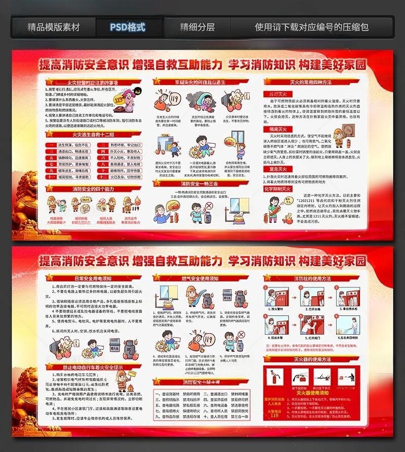 火灾消防安全知识教育宣传栏