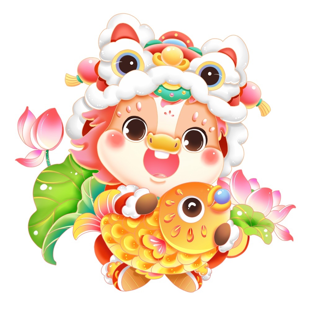 2026年马年IP形象马年生肖卡通形象插画贴纸