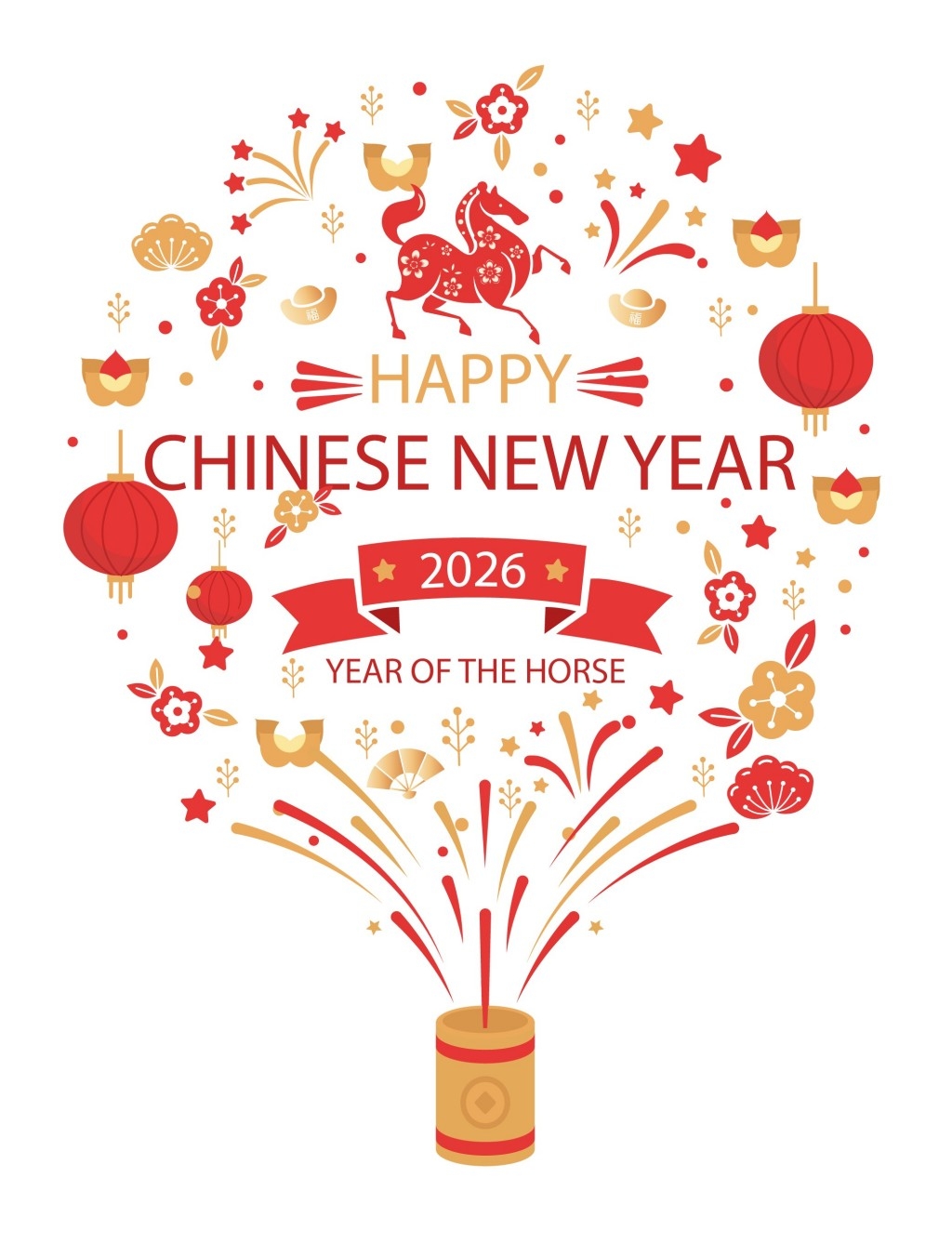 马年创意窗花贴纸素材 (9)