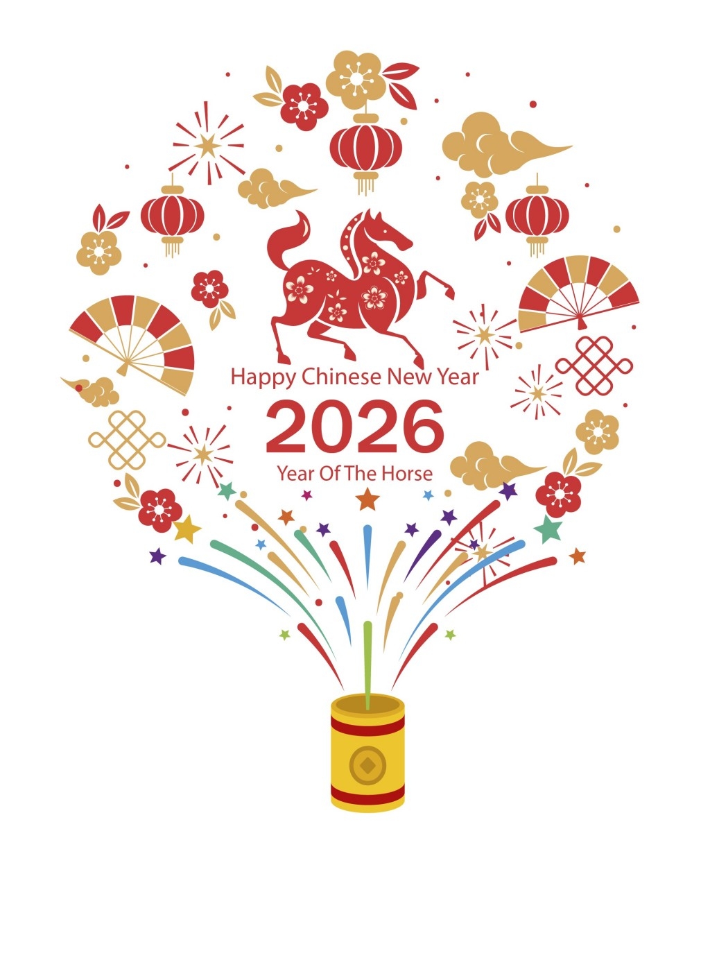 马年创意窗花贴纸素材 (8)