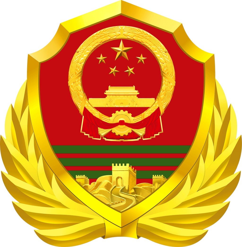 中国警察徽章徽章徽标标识