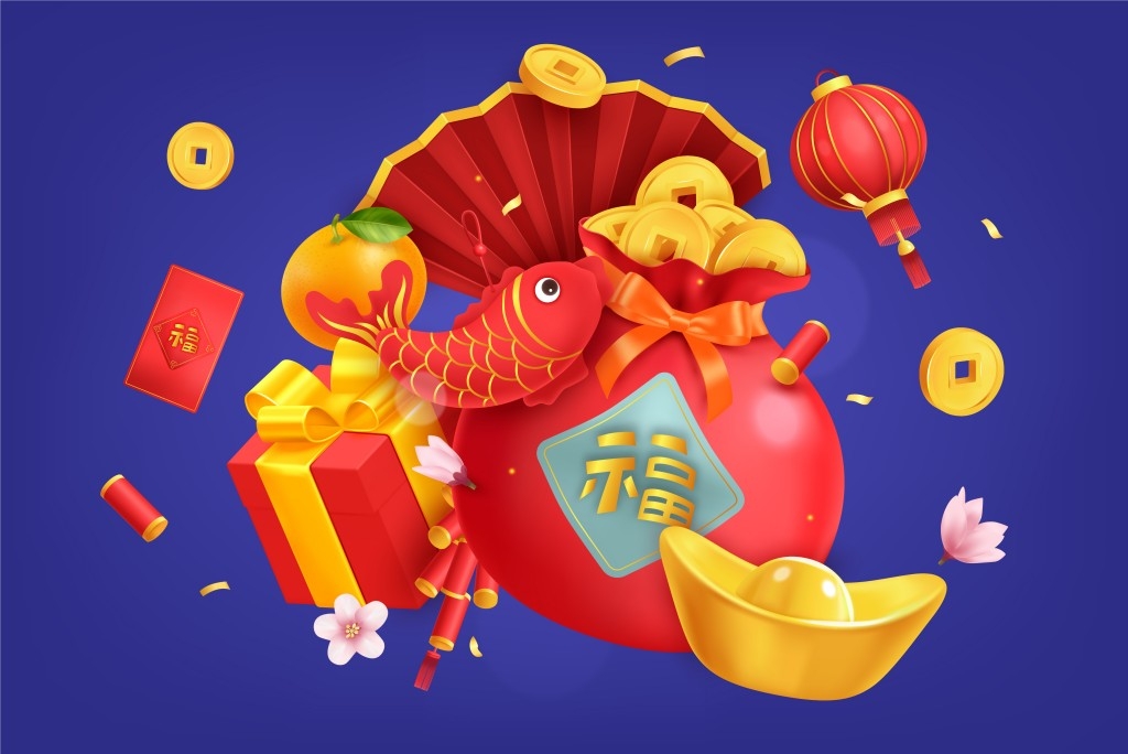 新年春节立体元素