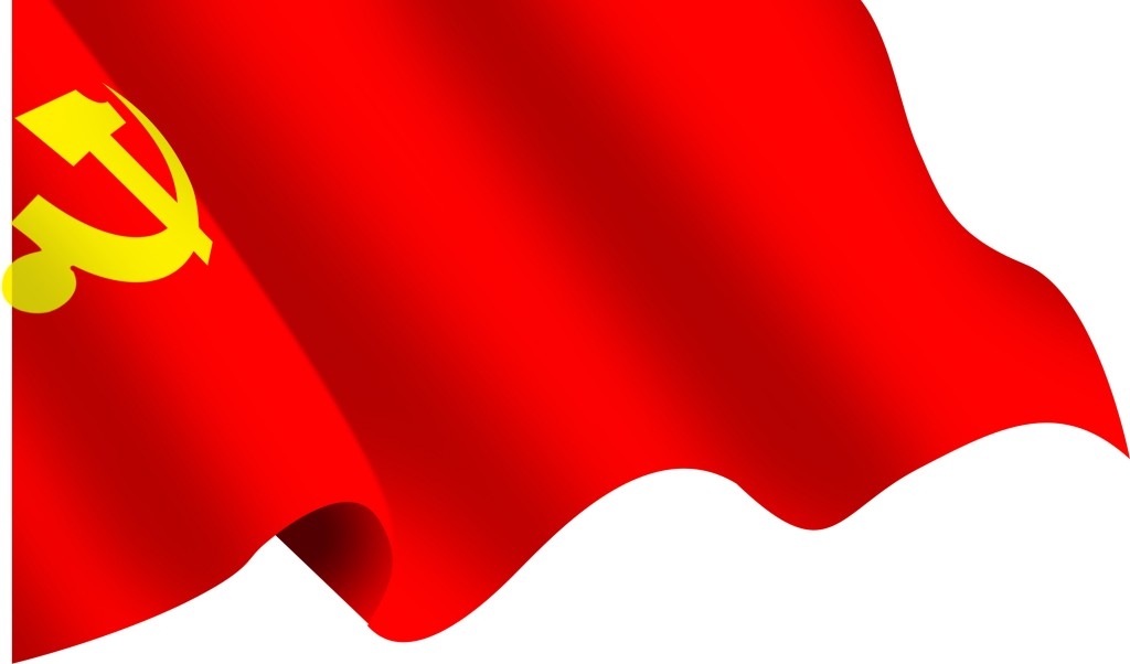 党旗迎风向右免抠素材徽章徽标标识