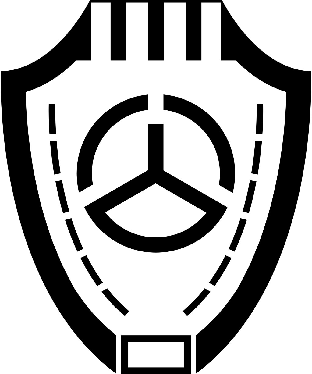 交通肩徽黑白版