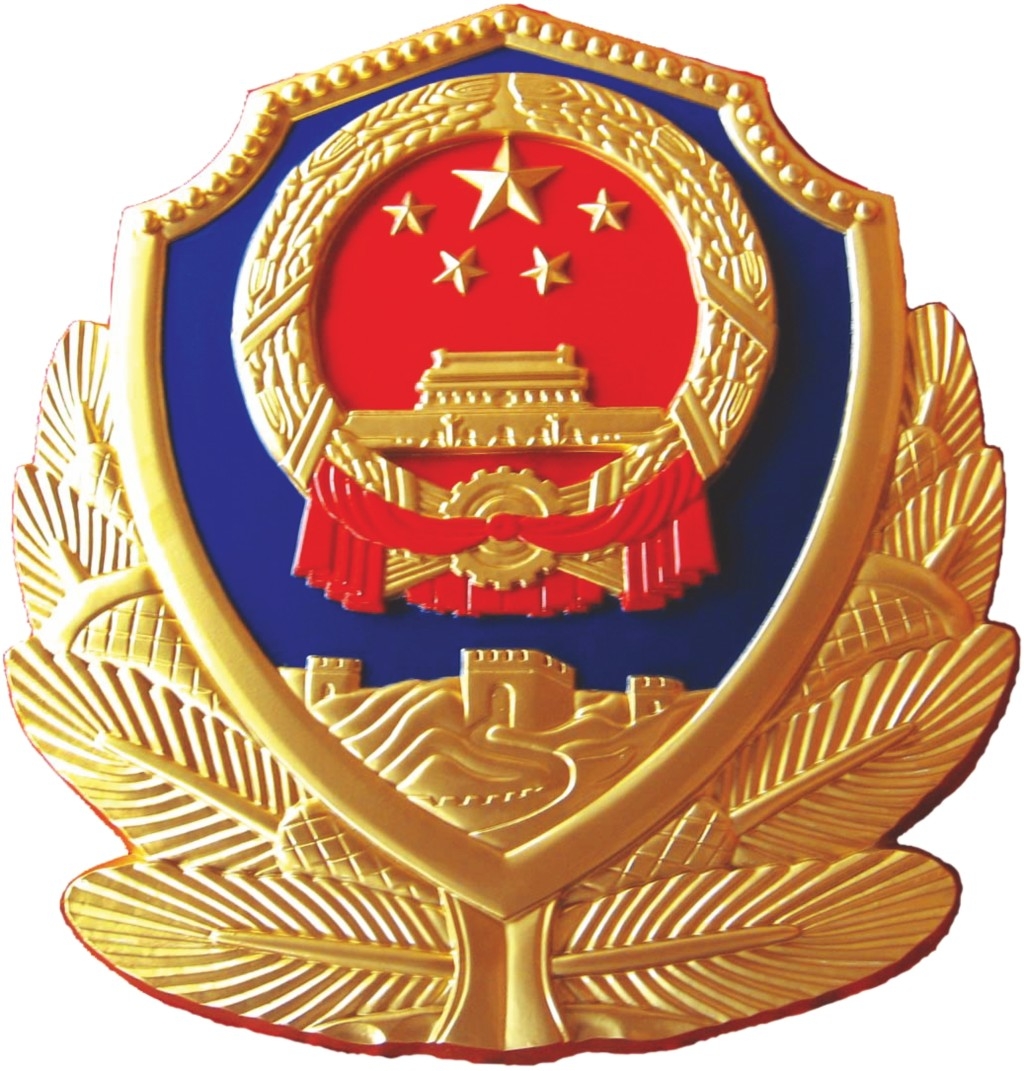 中国人民警察警徽立体徽章徽标标识