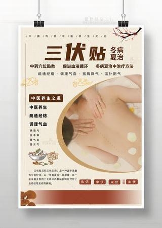 中医养生三伏贴海报挂画