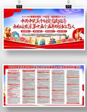 中共中央十五五规划展板宣传栏
