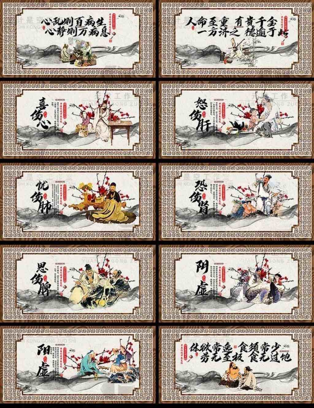 中医养生展板海报