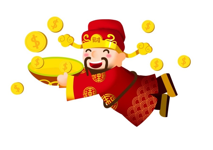 手绘聚宝盆插画元素 (28)