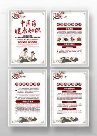 中医养生中医健康知识挂画文化墙