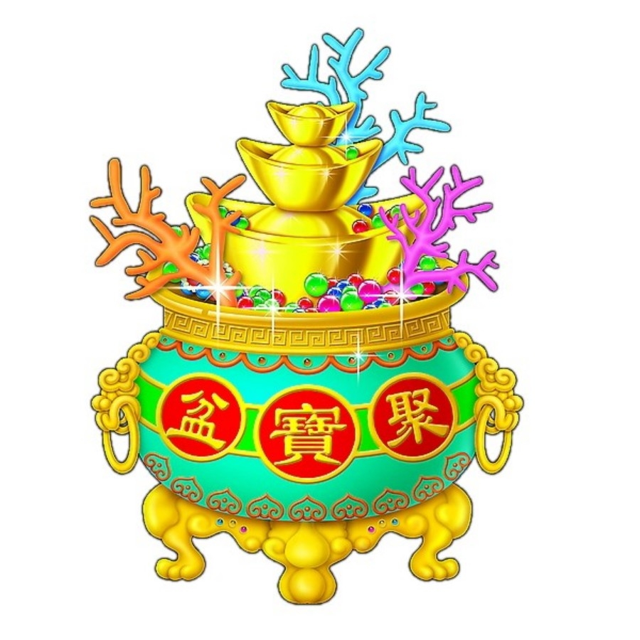 手绘聚宝盆插画元素 (15)