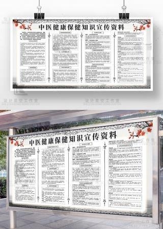 中医健康保健知识展板宣传栏 (1)