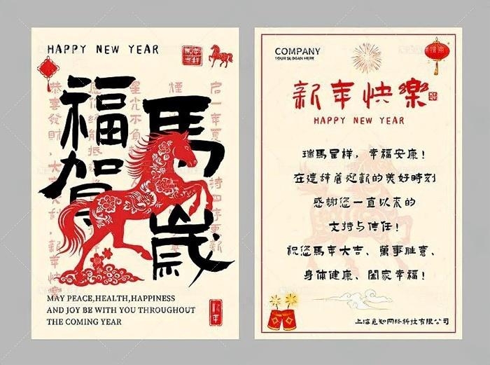 2026年马年新年贺卡