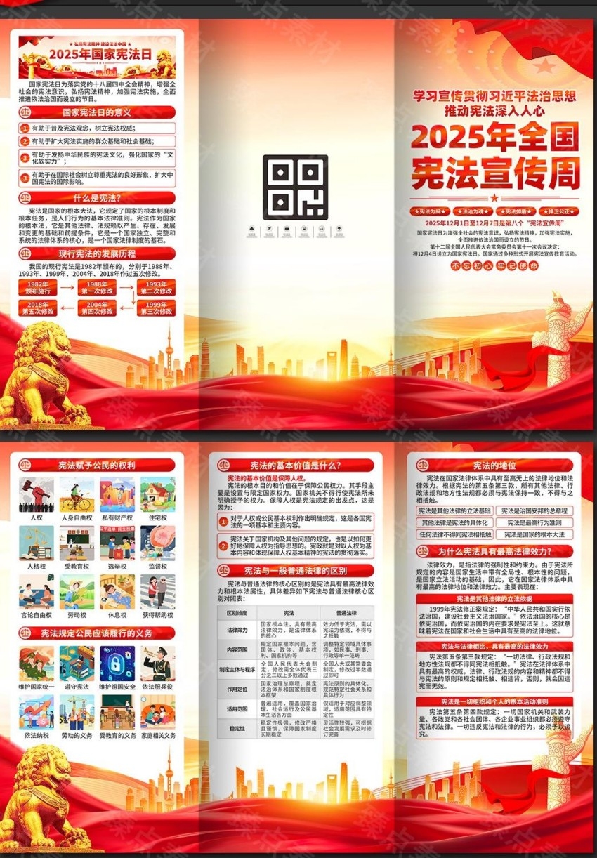 2025年国家宪法日宪法宣传周三折页 (4)