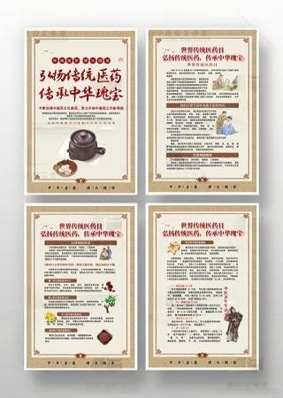 中医药养生世界传统医药日挂画文化墙海报