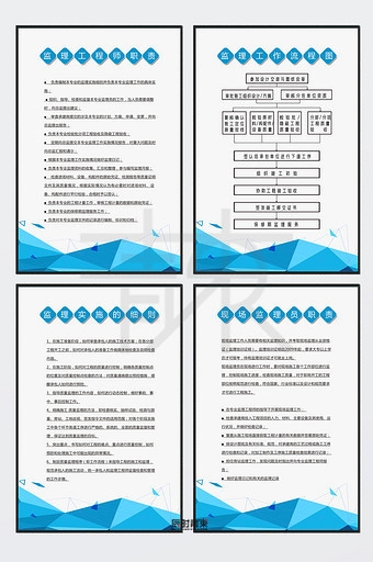 单位公司规章制度监理工程师职责现场监理员职责监理工作流程监理实施细则