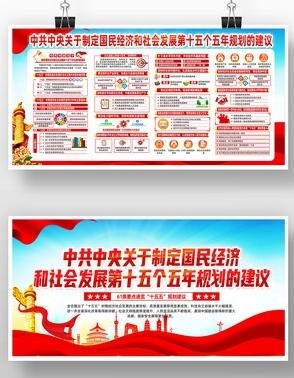 中共中央十五五规划展板宣传栏5