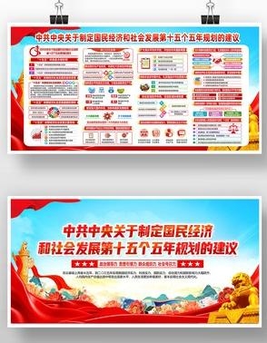 中共中央十五五规划展板宣传栏