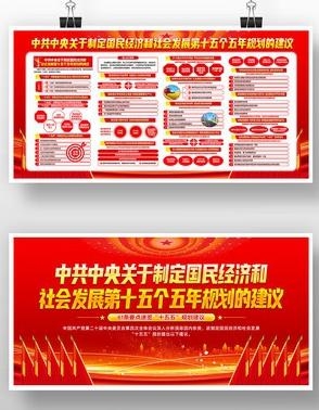 中共中央十五五规划展板宣传栏