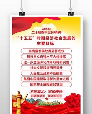 中共中央十五五规划建议海报