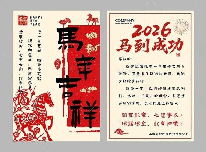 2026年马年新年贺卡 (5)