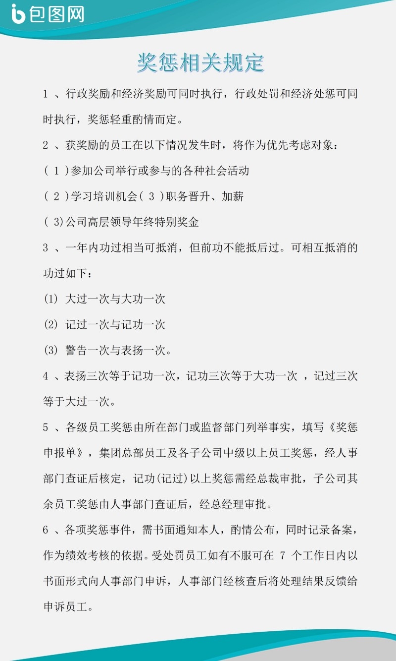 公司企业管理挂画奖惩相关规定制度牌