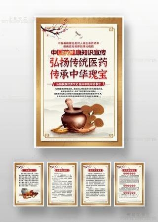 中医养生中医健康宣传知识挂画文化墙