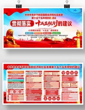 中共中央十五五规划展板宣传栏