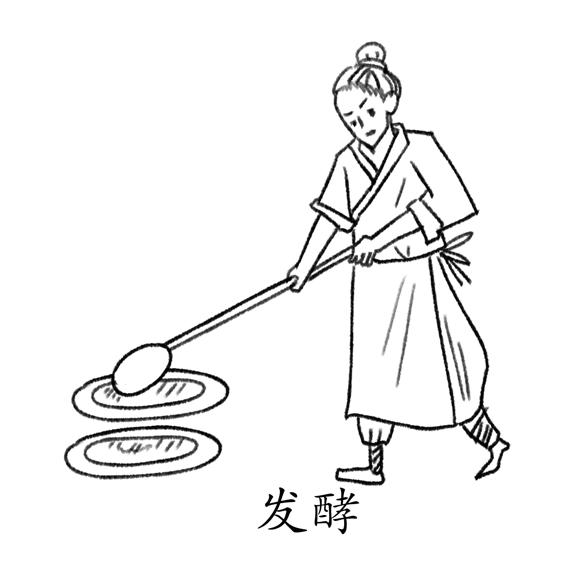 酿酒线稿元素发酵(2)