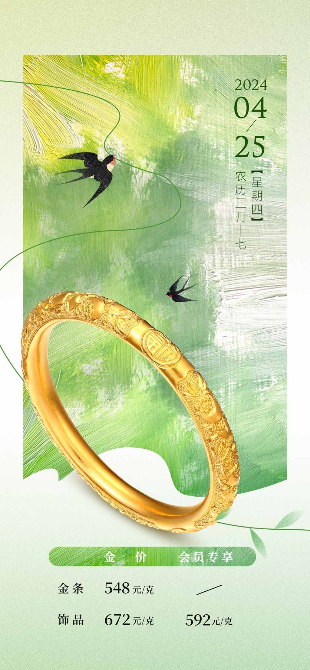 精品黄金珠宝店劳动节宣传海报 (2)