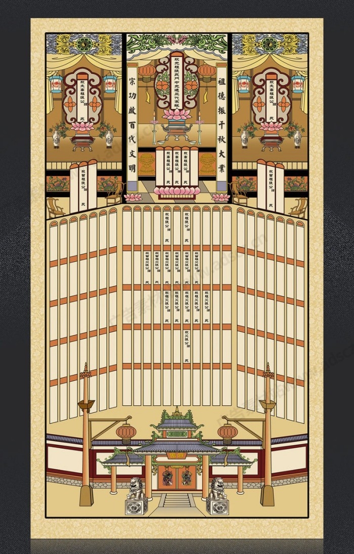 家谱族谱画册封面