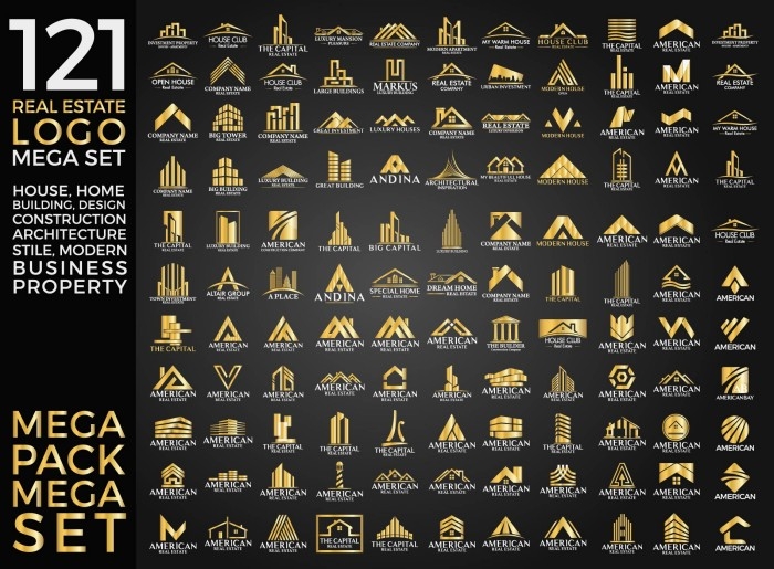 文化建筑工业企业公司品牌LOGO设计标志图案平面设计矢量素材