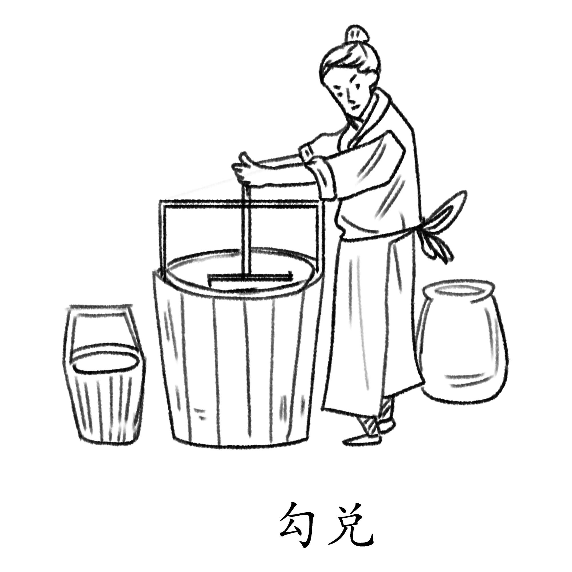 酿酒线稿元素勾兑 (2)