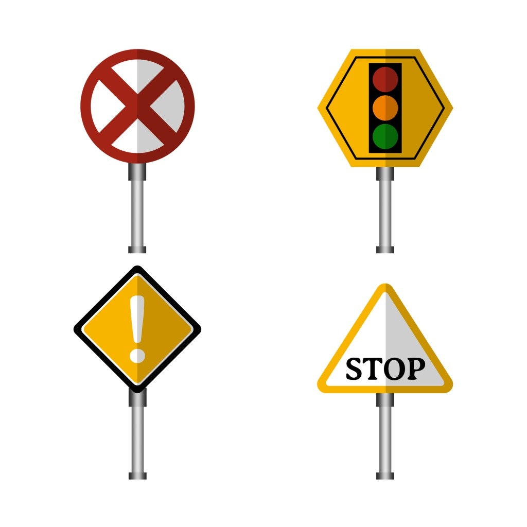 禁止停车标识牌