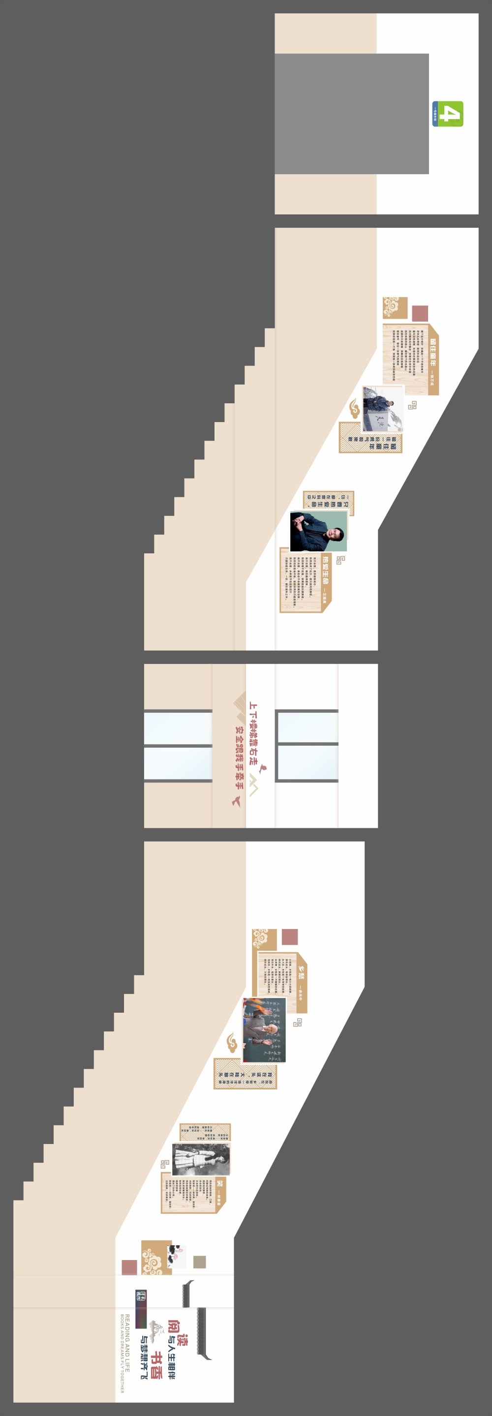 初中楼梯文化墙