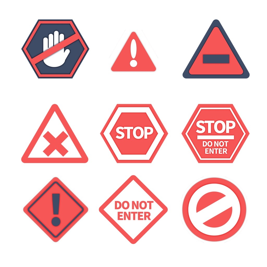 禁止停车标识牌