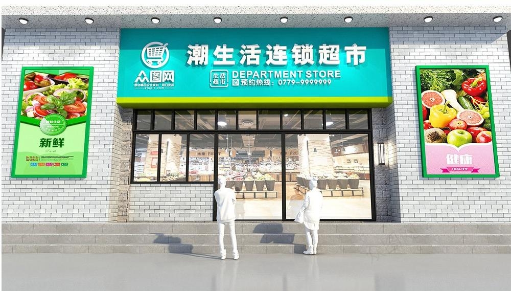 超市便利店门头店招牌