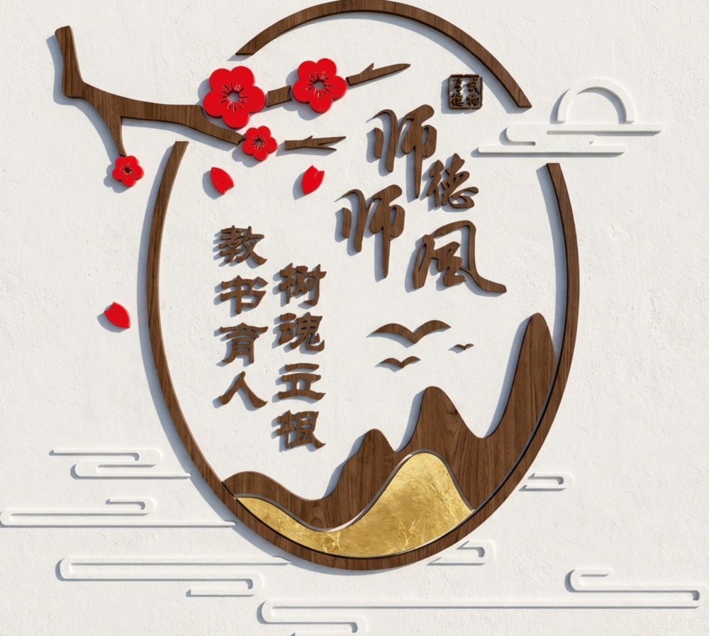 师德师风文化墙校园文化墙