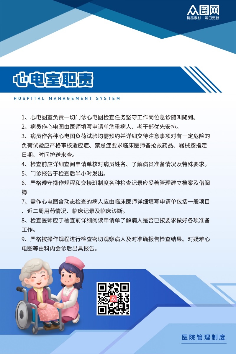 诊所医院心电室制度牌