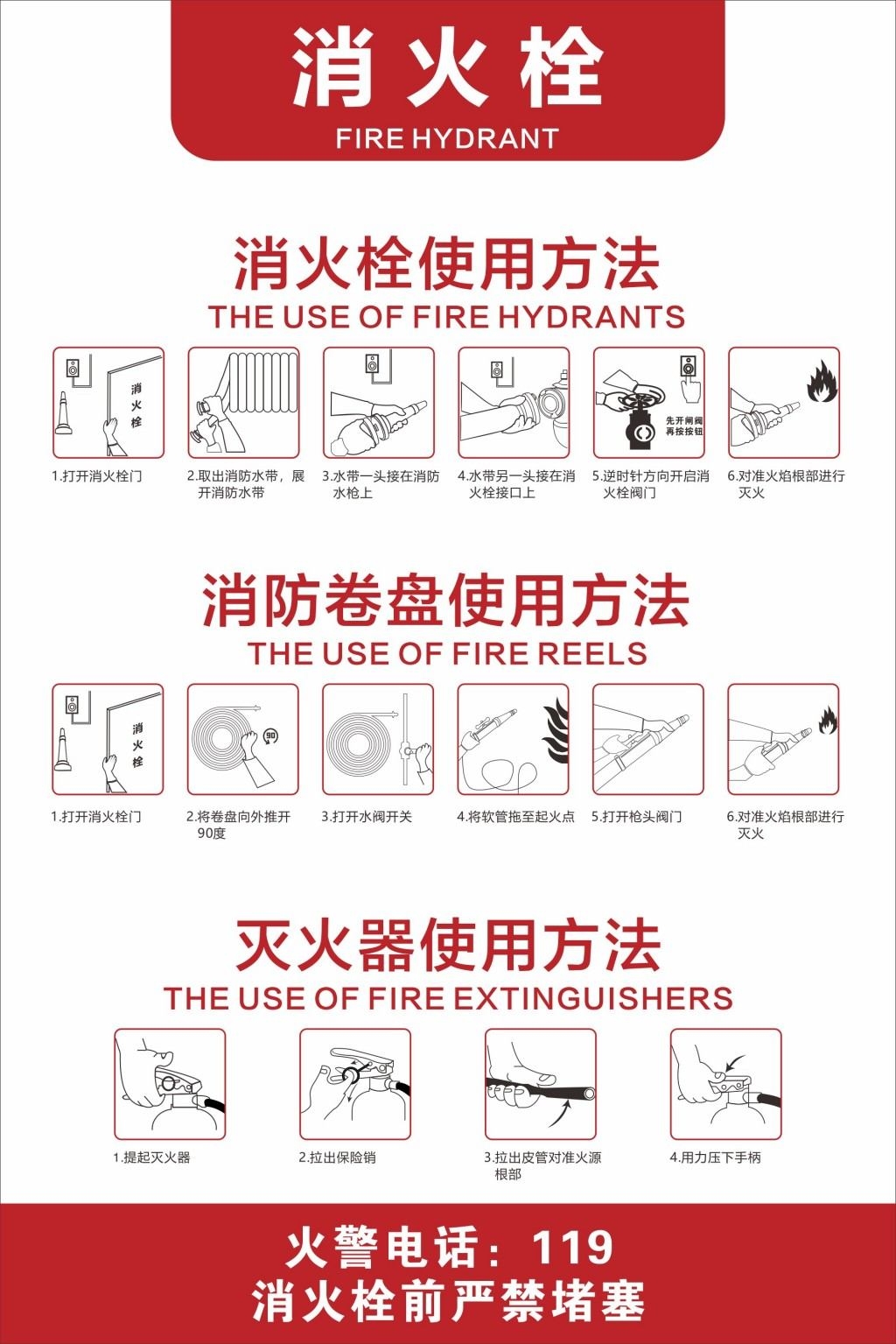 消防软管卷盘使用方法