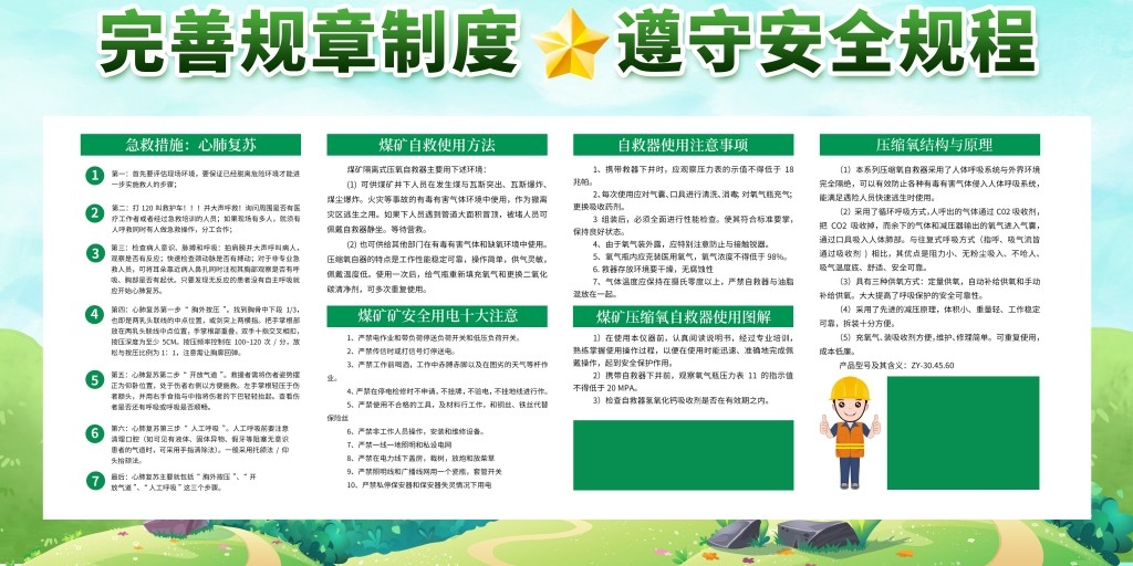 煤矿安全规章展板宣传栏