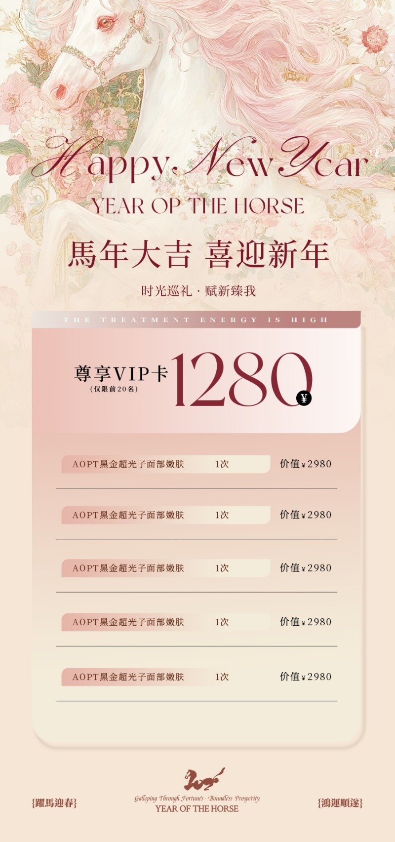 美业医美VIP充值卡项海报易拉宝 (4)