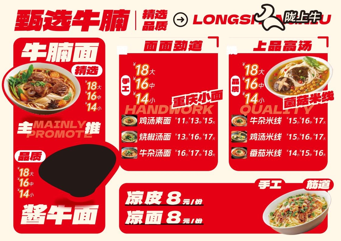 餐饮美食饭店牛腩面灯箱海报